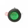Black and green illuminated rocker switch ORNO