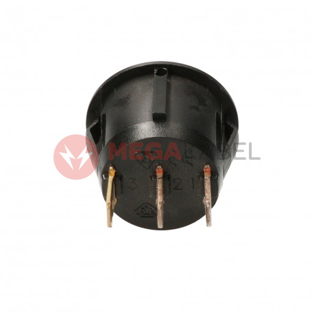 Rocker switch W11.6 black grey red 0/1