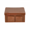 Brown box with/clamp 90x90x25 n/t 042-52 Wikat