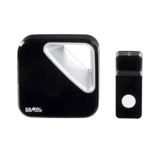 ZUMBA ST-390 battery operated wireless doorbell black Zamel