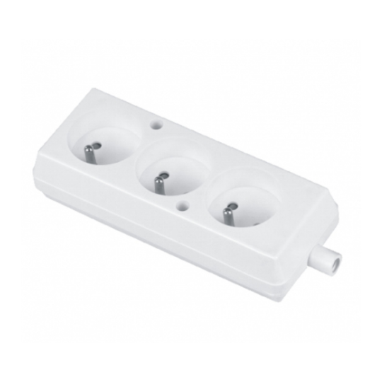 3GN 3x2P+Z socket outlet with grounding Orno