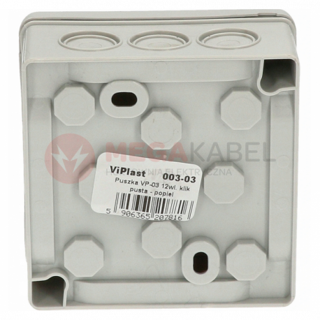 Puszka PF KLIK popiel nadtynkowa 80x80x32 003-03 ViPlast