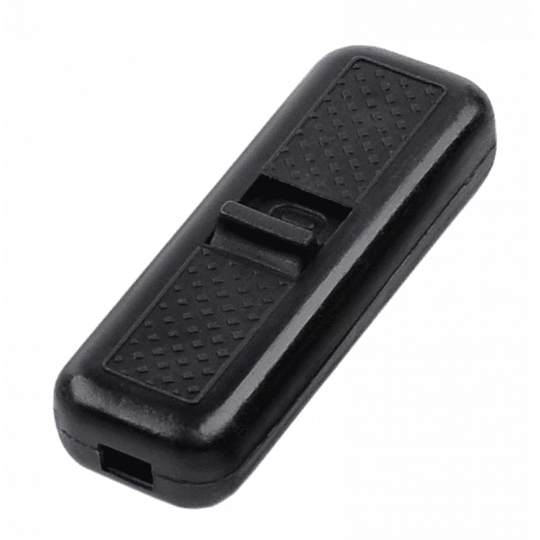 Black 250V pass-through switch SCHNEIDER