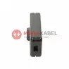 Slide end 1-track black 230V PLASTROL switch