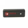Slide end 1-track black 230V PLASTROL switch