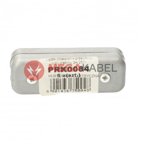Przełącznik przelotowy srebrny 3A 250V PRK0084 C.E.