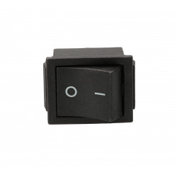 Rocker switch pushbutton 250V black TES-53-1