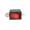 Illuminated red 250V TRACON rocker switch