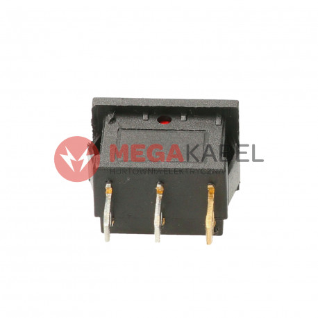 Przełącznik kołyskowy podświetlany czerwony 250V TES-33