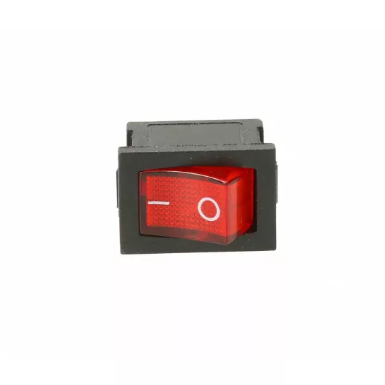 Illuminated red 250V TRACON rocker switch