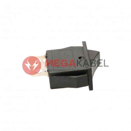 Przełącznik kołyskowy czarny, napis 230V TES-13