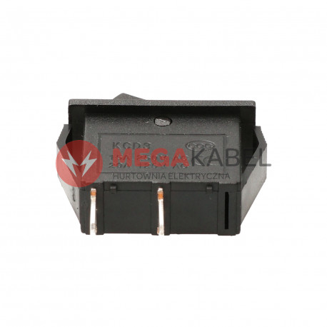 Przełącznik kołyskowy czarny, napis 230V TES-13