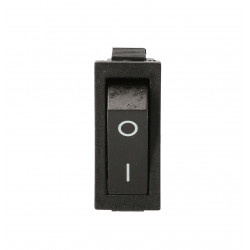 Rocker switch black, lettering 230V TES-13