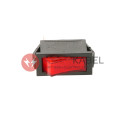 Illuminated red 250V rocker switch TES-21