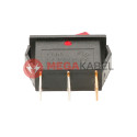 Illuminated red 250V rocker switch TES-21