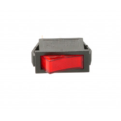 Illuminated red 250V rocker switch TES-21
