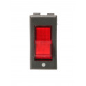 Rocker switch illuminated red 230V TES-11