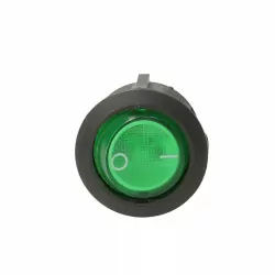 Rocker switch W11.6 black,green 0/1