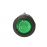 Black and green illuminated rocker switch ORNO