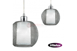 Lampa JADE-1 silver siatka zwis I 3xE27 Vitalux