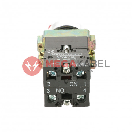 Przełącznik podświetlany LED czerwony 3A/400V BK5465P TRACON