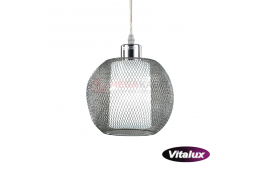 JADE-1 silver mesh pendant lamp I 3xE27 Vitalux