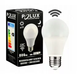LED bulb E27 10W 3000K motion and dusk sensor