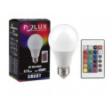 LED RGB SMART E27 bulb + remote control 6W Polux.