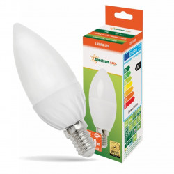 LED E14 candle light bulb 8W 230V warm WW Spectru