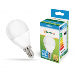LED bulb ball E14 230V 8W cold CW SPECTRUM