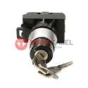Pushbutton 2 position knob for key 1 return ST22-SAA-10 Spamel
