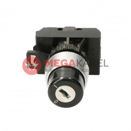 Pushbutton 2 position knob for key 1 return ST22-SAA-10 Spamel