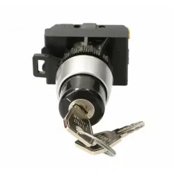 Pushbutton 2 position knob for key 1 return ST22-SAA-10 Spamel