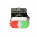 Control pushbutton 22mm red green 2Z ST22-2KL-20- with self-return SPAMEL