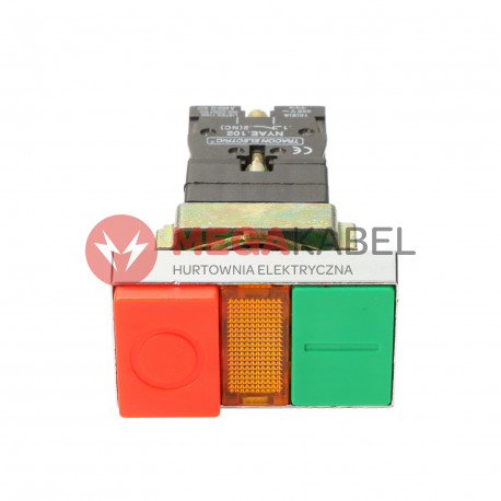 Przycisk podwójny  zielono czerwony zabudowany NYKK8465 TRACON