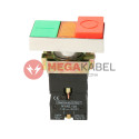 Double push button green and red recessed NYKK8465 TRACON