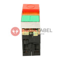 Double push button green and red recessed NYKK8465 TRACON