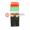 Green-red double pushbutton built-in 400V TRACON