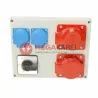 Rozdzielnica budowlana skrzynka zestaw R-BOX  L-P 1x32A/5 1x16A/5 2x230V Viplast