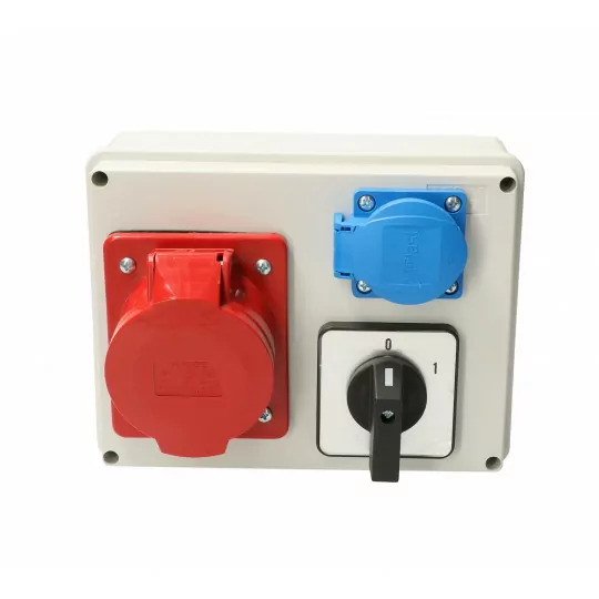 Building distribution box 0-1 1x32A/5 1x230V Vi-Box Viplast