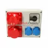 Construction switchgear box set L-P 2x32A/5 2x230V Viplast