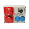 Construction switchgear set R-BOX 0-1 2x32A/5 2x230V Viplast