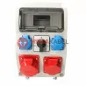 Rozdzielnica budowlana skrzynka L-P 1x32A/5 1x16A/5 2x230V okno 9 modułowe VIPLAST