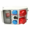 Rozdzielnica budowlana skrzynka L-P 1x32A/5 1x16A/5 2x230V okno 9 modułowe VIPLAST