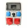 Rozdzielnica budowlana skrzynka L-P 1x32A/5 1x16A/5 2x230V okno 9 modułowe VIPLAST