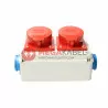 Building distribution box 2x32A/5 2x230V Viplast