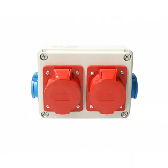 Building distribution box 2x32A/5 2x230V Viplast