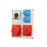 Construction switchgear set R-BOX L-P 1x32A/4 1x16A/4 2x230V Viplast