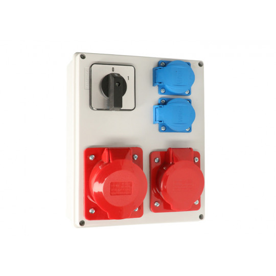 Construction switchgear L-P 1x32A/5 1x16A/5 2x230V Viplast