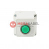 Illuminated green pushbutton with housing 400V TRACON